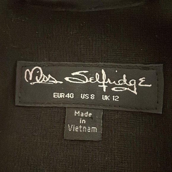 Black blazer with ruched sleeves - sz8 - Picture 2 of 4